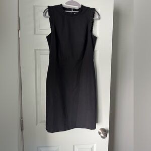J. Crew Elegant Black Midi Dress